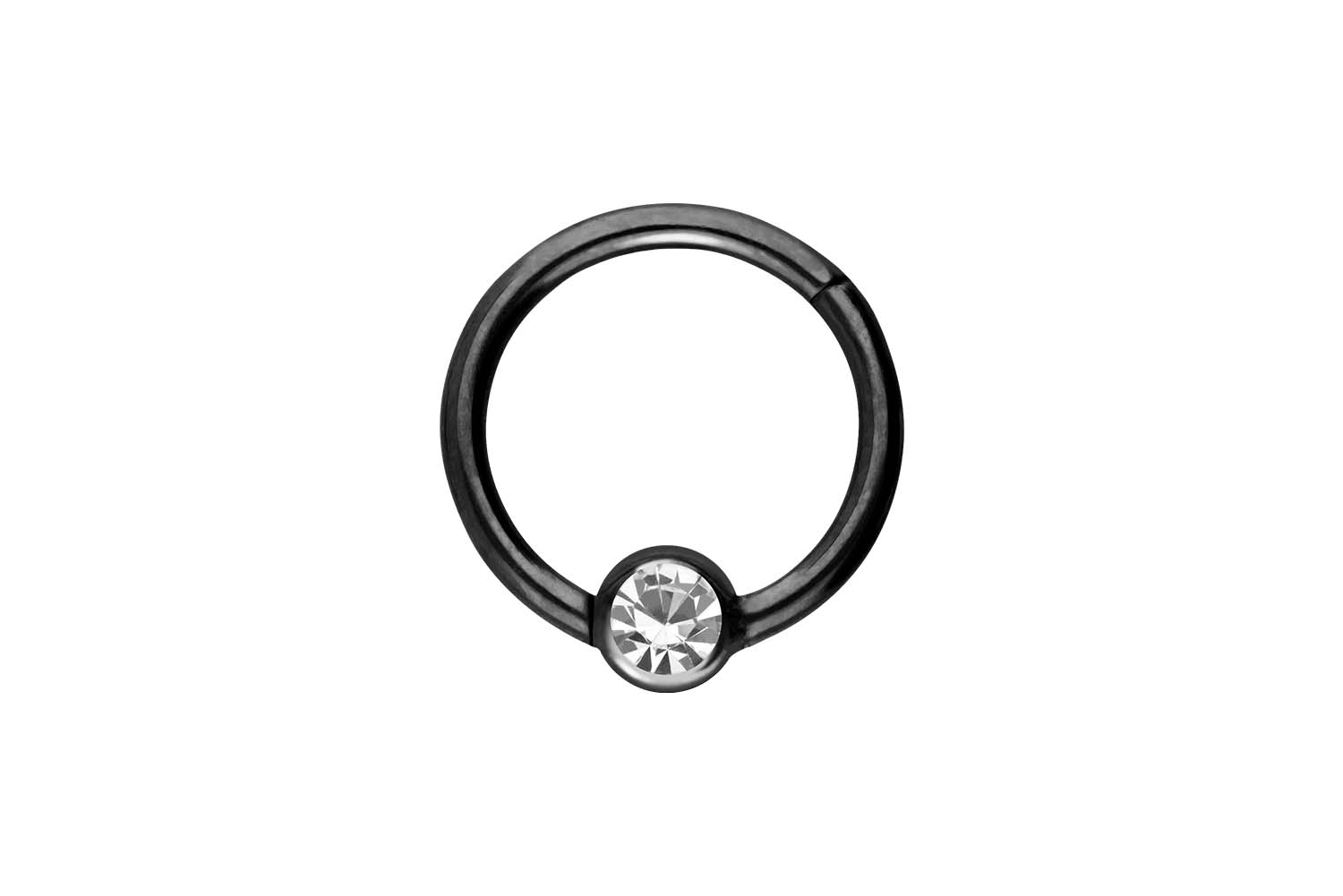 Chirurgenstahl Segmentring Clicker Piercing KRISTALL ++SALE++